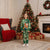 Moss Green Tropical Christmas Hawaii Tapa Christmas Pajama Set Aloha Santa Drink Party - Polynesian Pride