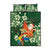 Moss Green Tropical Christmas Hawaii Tapa Quilt Bed Set Aloha Santa Drink Party - Polynesian Pride