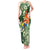 Moss Green Tropical Christmas Hawaii Tapa Tank Maxi Dress Aloha Santa Drink Party - Polynesian Pride