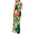Moss Green Tropical Christmas Hawaii Tapa Tank Maxi Dress Aloha Santa Drink Party - Polynesian Pride