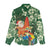 Moss Green Tropical Christmas Hawaii Tapa Women Casual Shirt Aloha Santa Drink Party - Polynesian Pride