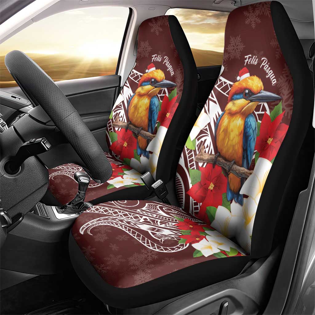 Felis Pasgua Guam Car Seat Cover Christmas Sihek Kingfisher with Guasali