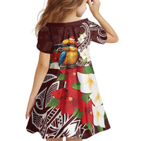 Felis Pasgua Guam Family Matching Tank Maxi Dress and Hawaiian Shirt Christmas Sihek Kingfisher with Guasali LT7 - Polynesian Pride