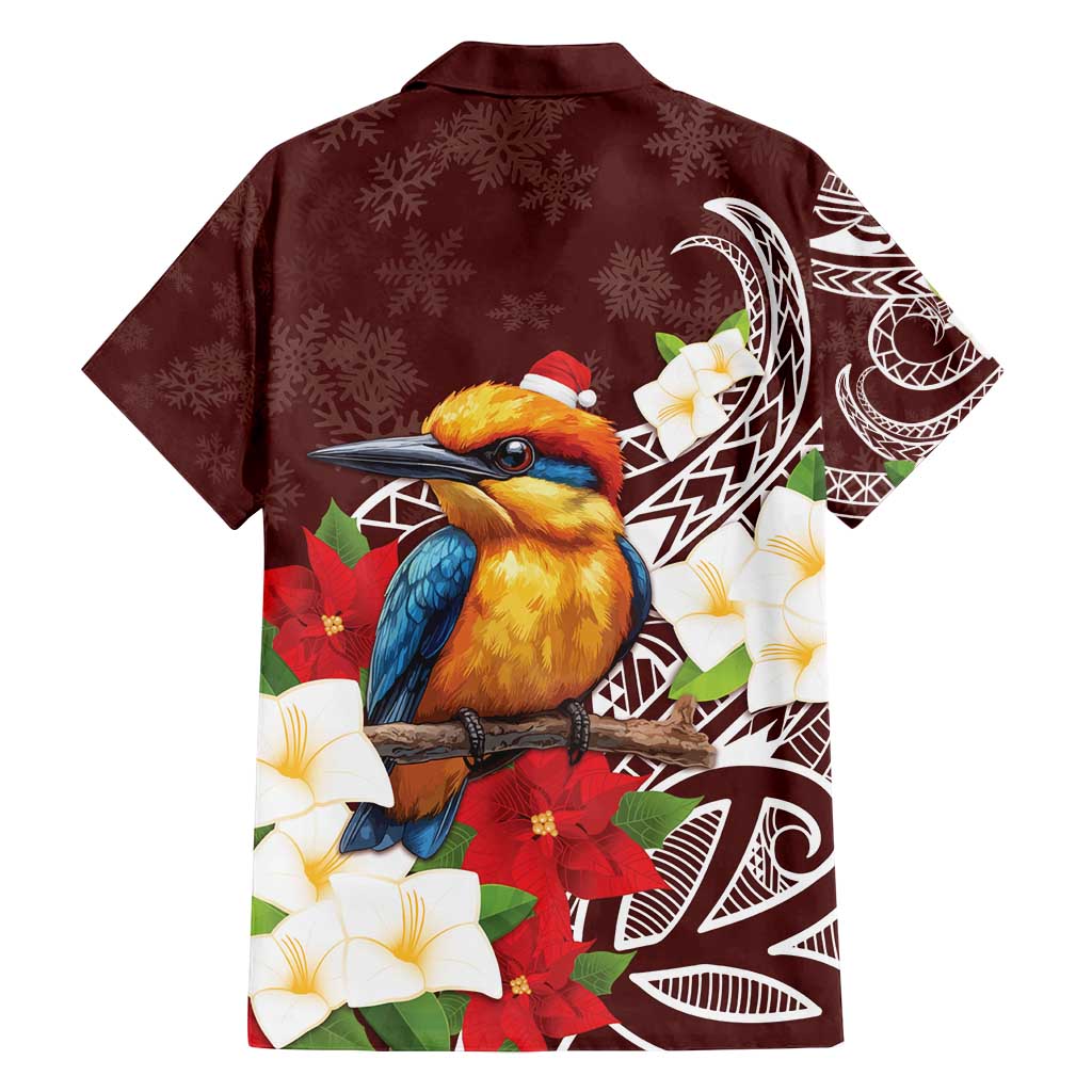 Felis Pasgua Guam Family Matching Tank Maxi Dress and Hawaiian Shirt Christmas Sihek Kingfisher with Guasali LT7 - Polynesian Pride