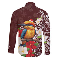 Felis Pasgua Guam Family Matching Tank Maxi Dress and Hawaiian Shirt Christmas Sihek Kingfisher with Guasali LT7 - Polynesian Pride