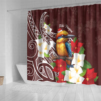 Felis Pasgua Guam Shower Curtain Christmas Sihek Kingfisher with Guasali