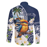 Hafa Adai Guam Family Matching Mermaid Dress and Hawaiian Shirt Sihek Guam Kingfisher with Guasali LT7 - Polynesian Pride