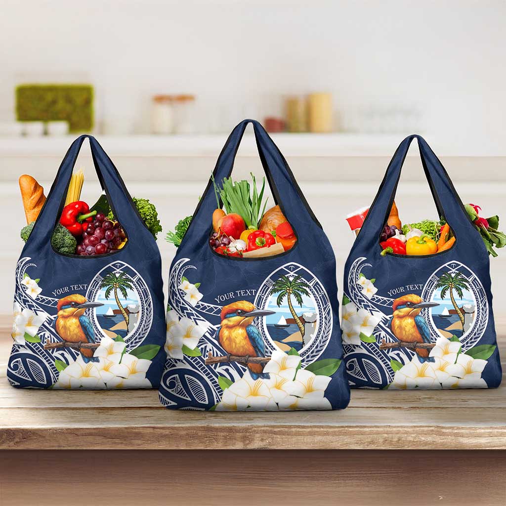 Hafa Adai Guam Grocery Bag Sihek Guam Kingfisher with Guasali