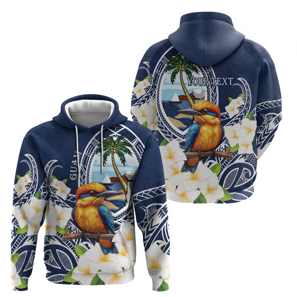Hafa Adai Guam Hoodie Sihek Guam Kingfisher with Guasali
