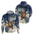 Hafa Adai Guam Zip Hoodie Sihek Guam Kingfisher with Guasali