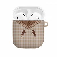 Aloha Hawaii Cowboys Paniolo AirPods Case Beige Palaka - Polynesian Pride