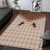 Aloha Hawaii Cowboys Paniolo Area Rug Beige Palaka - Polynesian Pride