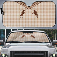 Aloha Hawaii Cowboys Paniolo Auto Sun Shade Beige Palaka - Polynesian Pride