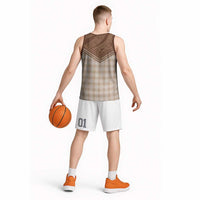 Aloha Hawaii Cowboys Paniolo Basketball Jersey Beige Palaka LT7 - Polynesian Pride
