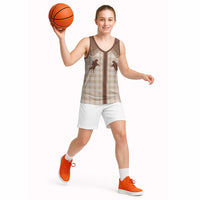 Aloha Hawaii Cowboys Paniolo Basketball Jersey Beige Palaka LT7 - Polynesian Pride