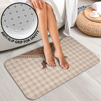 Aloha Hawaii Cowboys Paniolo Bathroom Set Beige Palaka - Polynesian Pride