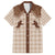 Aloha Hawaii Cowboys Paniolo Family Matching Long Sleeve Bodycon Dress and Hawaiian Shirt Beige Palaka - Polynesian Pride