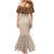 Aloha Hawaii Cowboys Paniolo Family Matching Mermaid Dress and Hawaiian Shirt Beige Palaka - Polynesian Pride