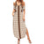 Aloha Hawaii Cowboys Paniolo Family Matching Summer Maxi Dress and Hawaiian Shirt Beige Palaka - Polynesian Pride