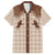 Aloha Hawaii Cowboys Paniolo Family Matching Tank Maxi Dress and Hawaiian Shirt Beige Palaka - Polynesian Pride