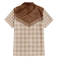 Aloha Hawaii Cowboys Paniolo Hawaiian Shirt Beige Palaka - Polynesian Pride