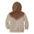 Aloha Hawaii Cowboys Paniolo Kid Hoodie Beige Palaka - Polynesian Pride