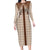 Aloha Hawaii Cowboys Paniolo Long Sleeve Bodycon Dress Beige Palaka - Polynesian Pride