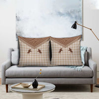 Aloha Hawaii Cowboys Paniolo Pillow Cover Beige Palaka - Polynesian Pride