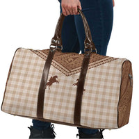 Aloha Hawaii Cowboys Paniolo Travel Bag Beige Palaka - Polynesian Pride