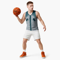Aloha Hawaii Cowboys Paniolo Basketball Jersey Teal Palaka LT7 - Polynesian Pride