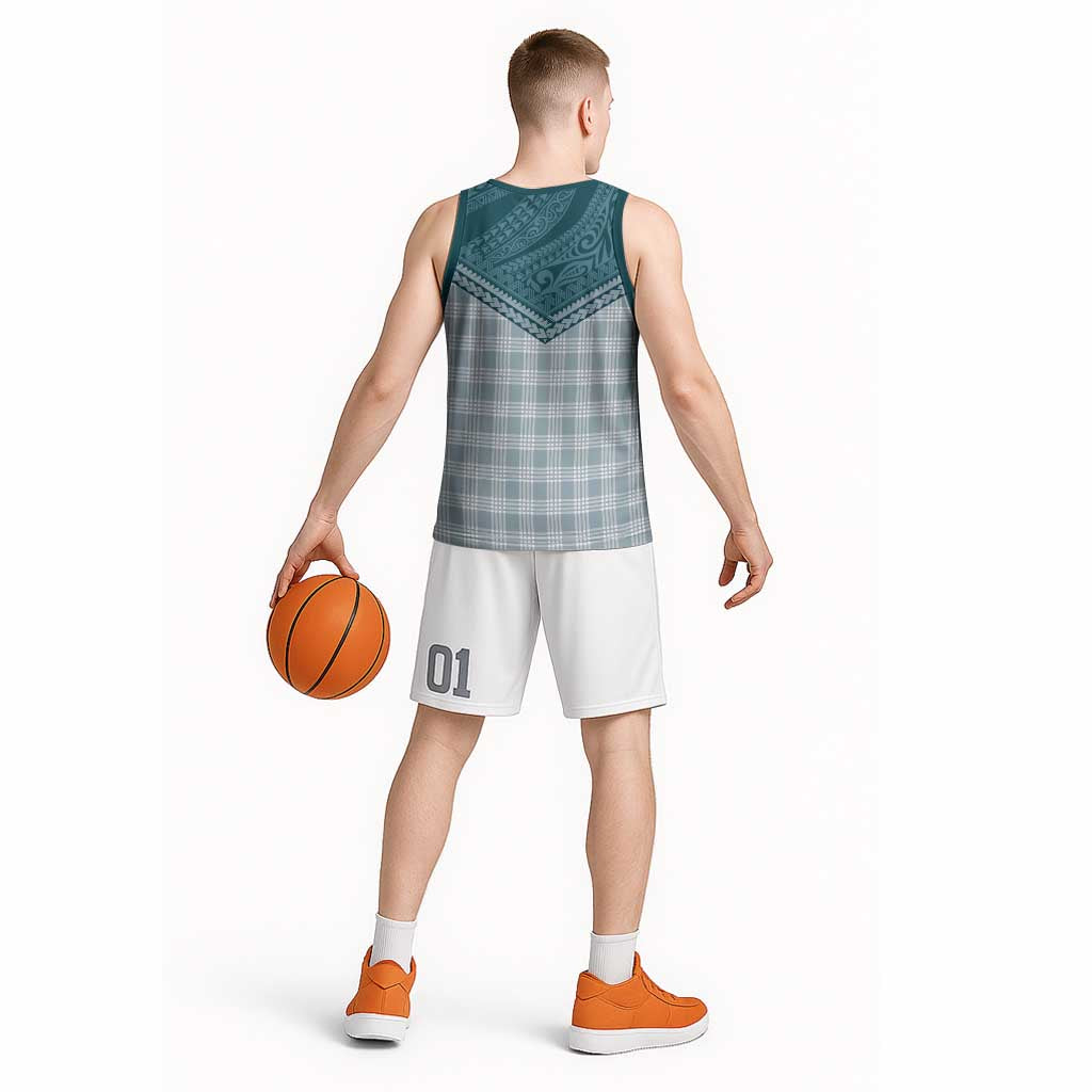 Aloha Hawaii Cowboys Paniolo Basketball Jersey Teal Palaka LT7 - Polynesian Pride