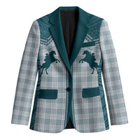 Aloha Hawaii Cowboys Paniolo Blazer Teal Palaka LT7 Unisex Teal - Polynesian Pride