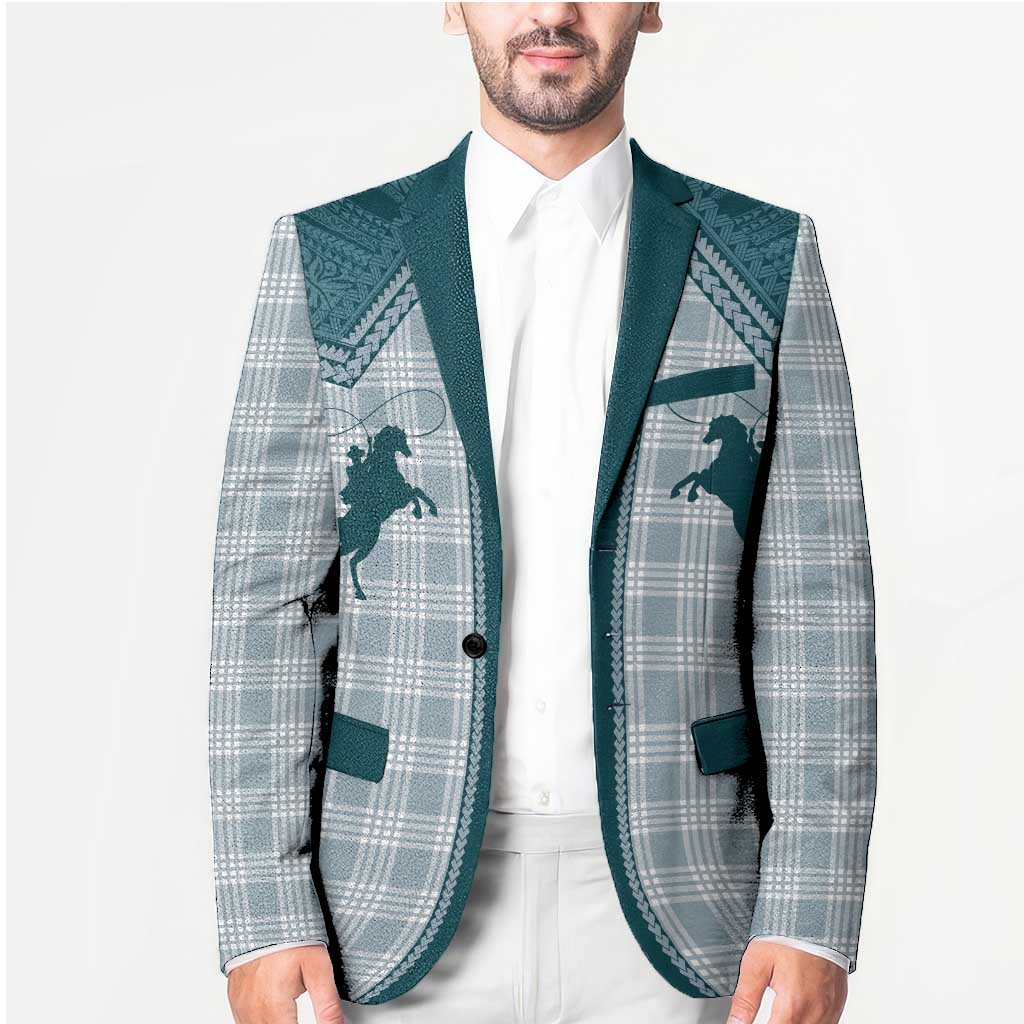 Aloha Hawaii Cowboys Paniolo Blazer Teal Palaka LT7 - Polynesian Pride