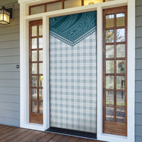 Aloha Hawaii Cowboys Paniolo Door Cover Teal Palaka - Polynesian Pride