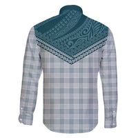 Aloha Hawaii Cowboys Paniolo Family Matching Puletasi and Hawaiian Shirt Teal Palaka - Polynesian Pride