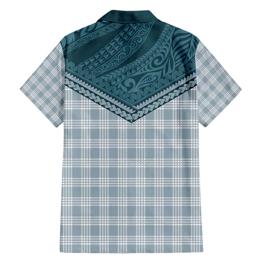 Aloha Hawaii Cowboys Paniolo Family Matching Summer Maxi Dress and Hawaiian Shirt Teal Palaka - Polynesian Pride