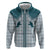 Aloha Hawaii Cowboys Paniolo Hoodie Teal Palaka - Polynesian Pride