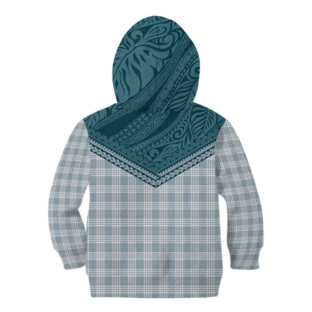 Aloha Hawaii Cowboys Paniolo Kid Hoodie Teal Palaka - Polynesian Pride