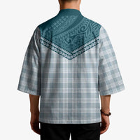 Aloha Hawaii Cowboys Paniolo Kimono Teal Palaka - Polynesian Pride
