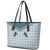 Aloha Hawaii Cowboys Paniolo Leather Tote Bag Teal Palaka - Polynesian Pride