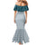Aloha Hawaii Cowboys Paniolo Mermaid Dress Teal Palaka - Polynesian Pride