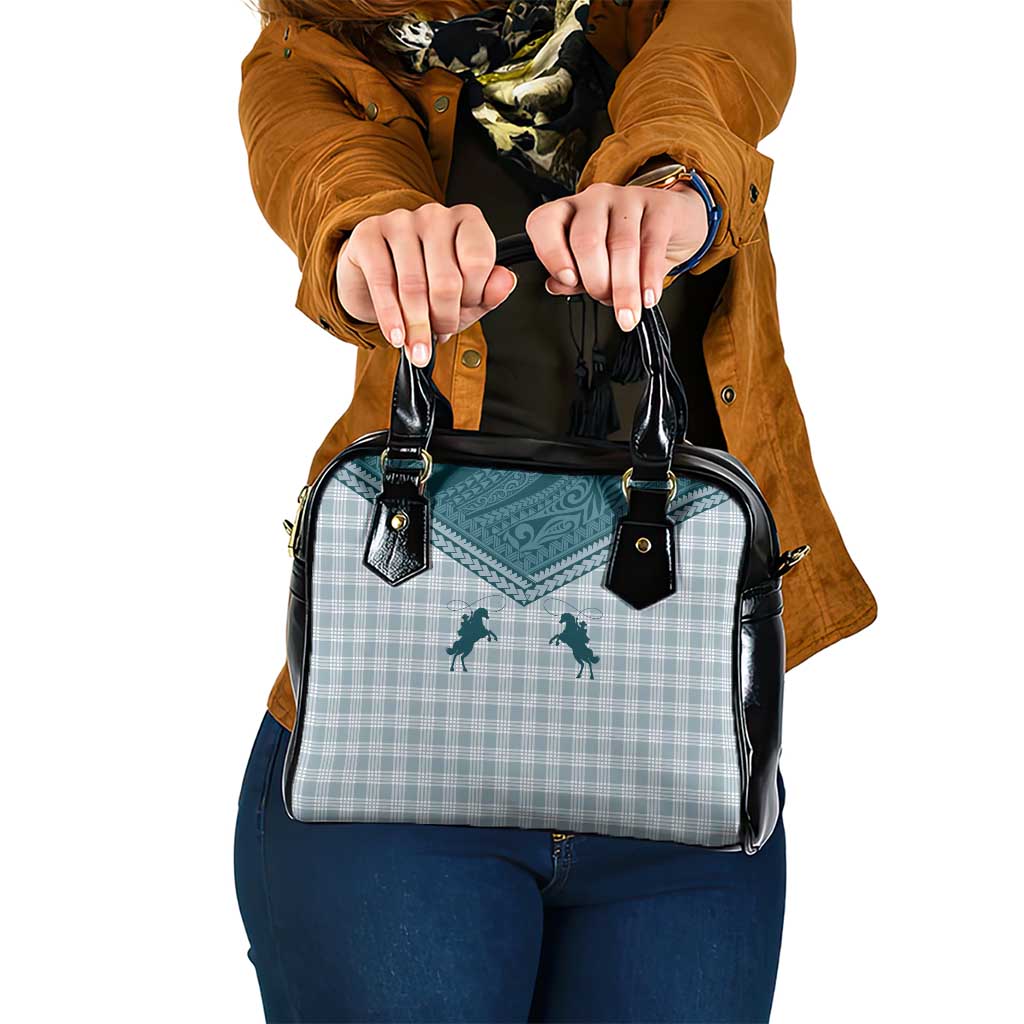 Aloha Hawaii Cowboys Paniolo Shoulder Handbag Teal Palaka LT7 One Size Teal - Polynesian Pride
