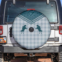 Aloha Hawaii Cowboys Paniolo Spare Tire Cover Teal Palaka - Polynesian Pride