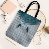 Aloha Hawaii Cowboys Paniolo Tote Bag Teal Palaka - Polynesian Pride