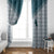 Aloha Hawaii Cowboys Paniolo Window Curtain Teal Palaka - Polynesian Pride