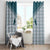 Aloha Hawaii Cowboys Paniolo Window Curtain Teal Palaka - Polynesian Pride
