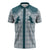 Aloha Hawaii Cowboys Paniolo Zipper Polo Shirt Teal Palaka - Polynesian Pride