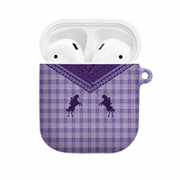 Aloha Hawaii Cowboys Paniolo AirPods Case Violet Palaka - Polynesian Pride