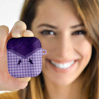 Aloha Hawaii Cowboys Paniolo AirPods Case Violet Palaka - Polynesian Pride