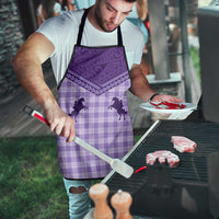 Aloha Hawaii Cowboys Paniolo Apron Violet Palaka - Polynesian Pride